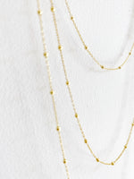 Gold Vermeil Satellite Chain Necklace 28 inch
