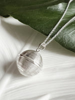 Large Sterling Silver Balance Harmony Ball Necklace