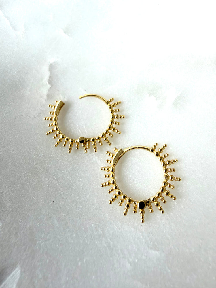 Sunshine Hooped Earrings