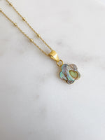 Abalone Shell Clover Necklace