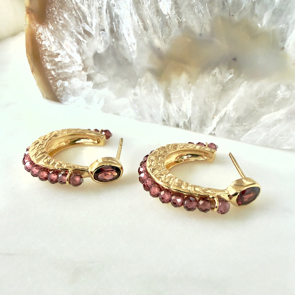 Eclipse Hoops - Garnet