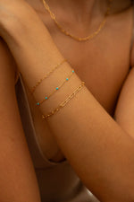 Fine Paperclip Bracelet - Gold Vermeil