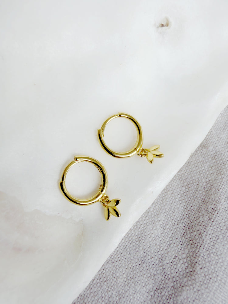 Petal Huggie Hoops