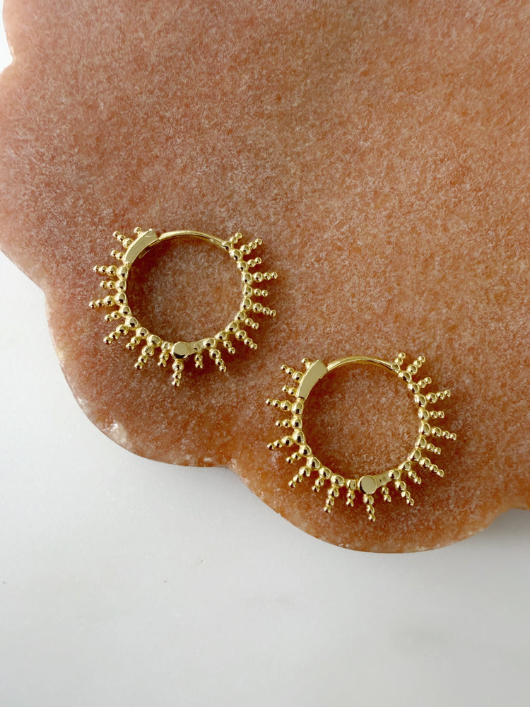 Sunshine Hooped Earrings