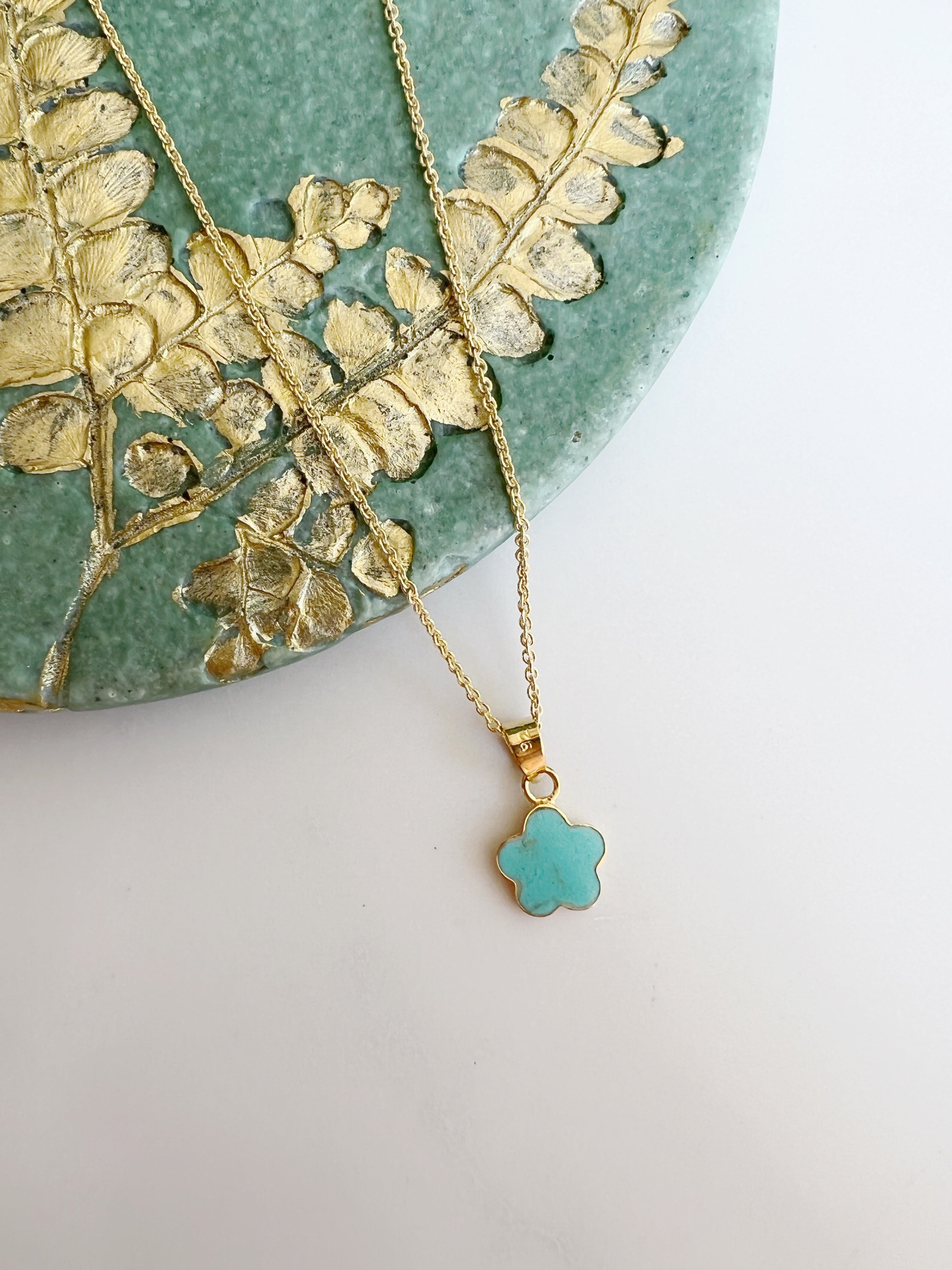 Turquoise Clover Necklace – Clover and Swift