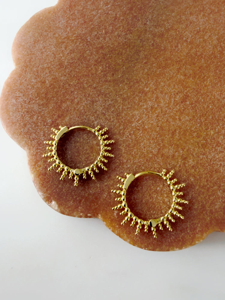 Sunshine Hooped Earrings