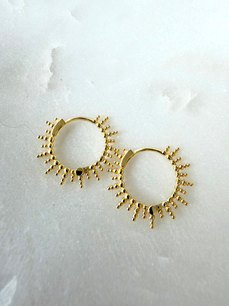 Sunshine Hooped Earrings