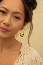 Gypsy Coin Hoops - Gold vermeil