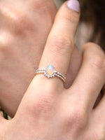 Opal Brilliance Duo Ring
