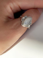 Marquise Moonstone Statement Ring