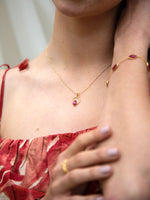 Ruby Drop Necklace