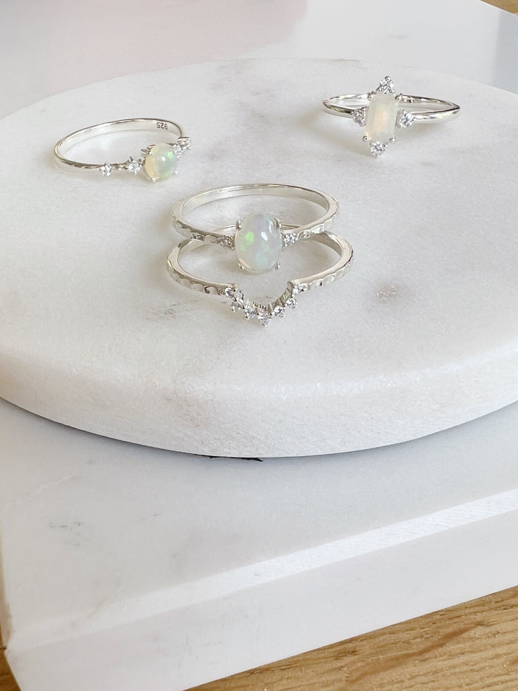 Opal Brilliance Duo Ring