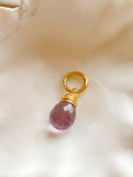 Wire Wrapped Amethyst Charm