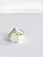 Herkimer Diamond adjustable Ring