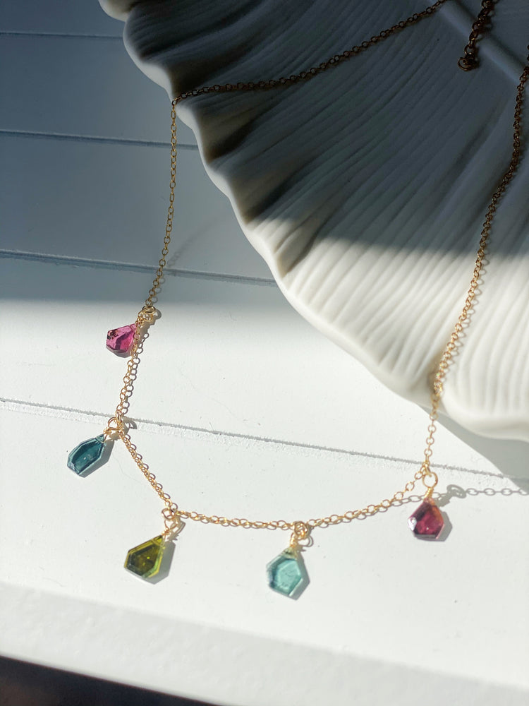Tourmaline Charm Necklace