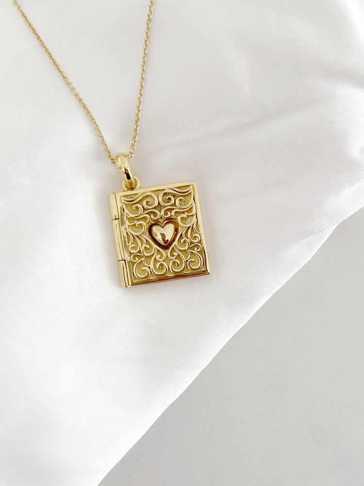 Love Book Necklace