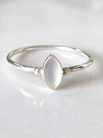 Delicate Marquise Mother of Pearl Ring