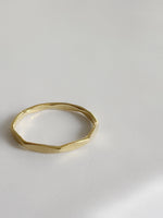 Faceted 18k Gold Vermeil Stacking Ring